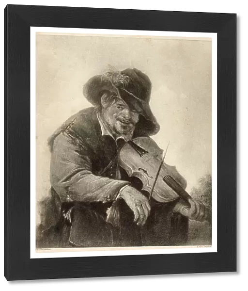 'The Itinerant Musician'- a Flemish fiddler. Date: 17th Century