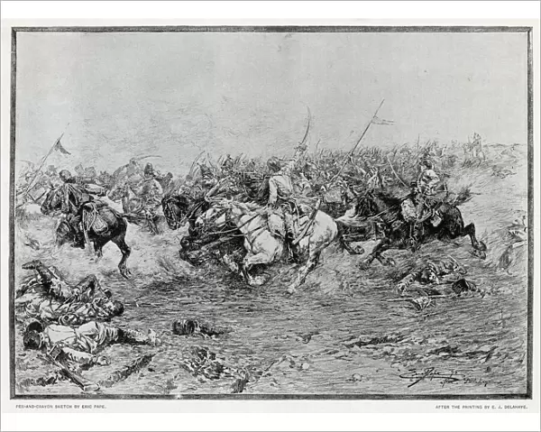The charge of the Twelfth Hussars at the Battle of Marengo