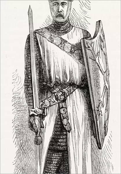 Knights Templar, in armour. Date: 13th century