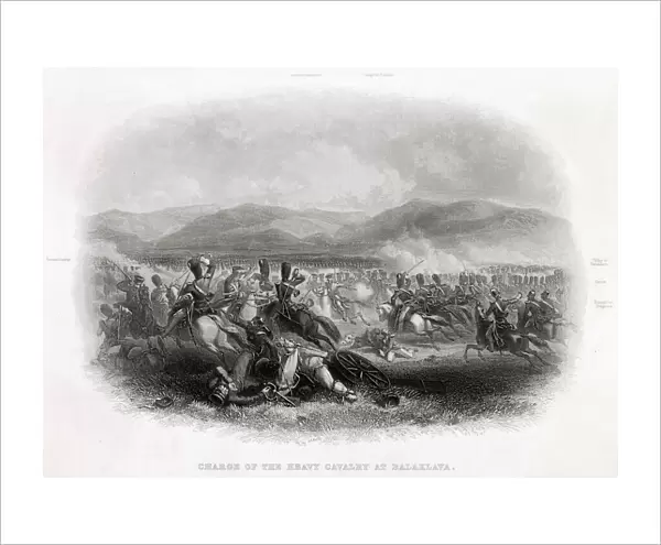 The charge of the heavy cavalry Date: 25 October 1854