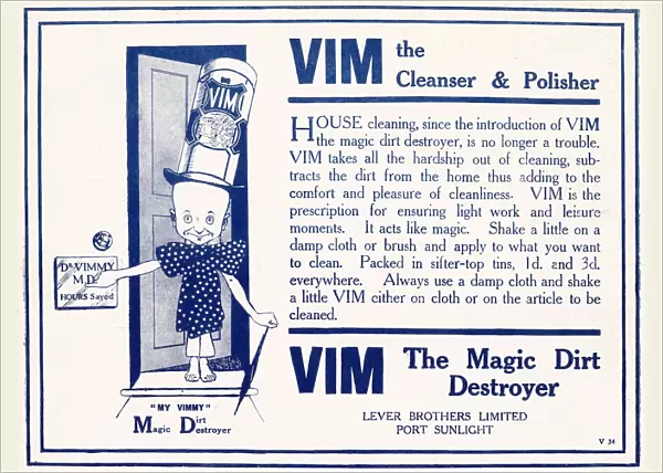 Advert for household cleaner an polisher. Date: 1910