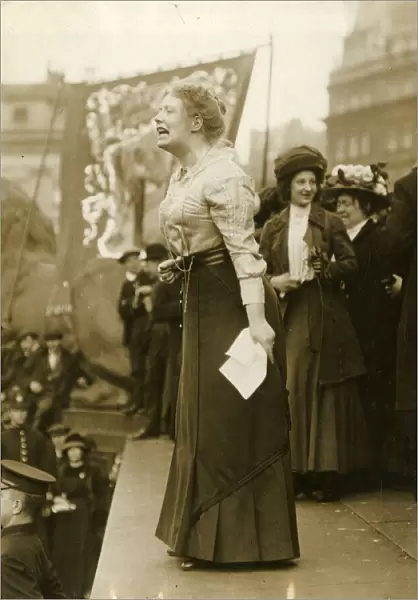 Suffragettes protesting in Trafalgar Square