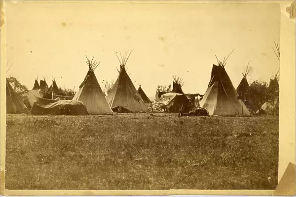 David Frances Barry photo - Sioux teepees