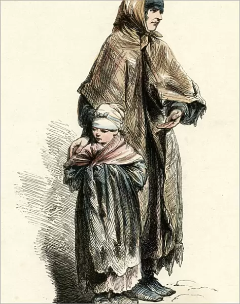 Paris beggar 1850