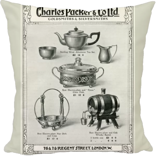 Advert for Charles Packer, electro-plate items 1927