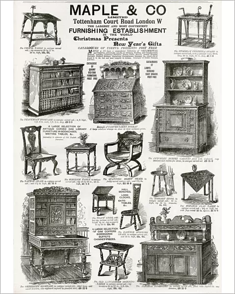 Advert for Maple & Co furniture 1893
