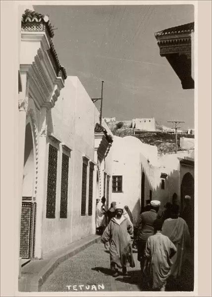 Moorish street, Tetouan, Morocco, North Africa