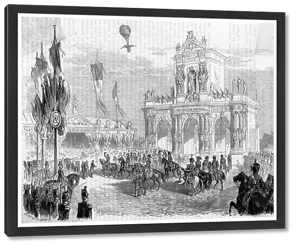 Napoleon enters Paris - crossing Austerlitz Bridge