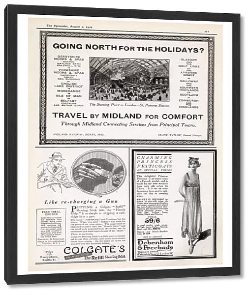 Travel by Midland for comfort advert, 1922