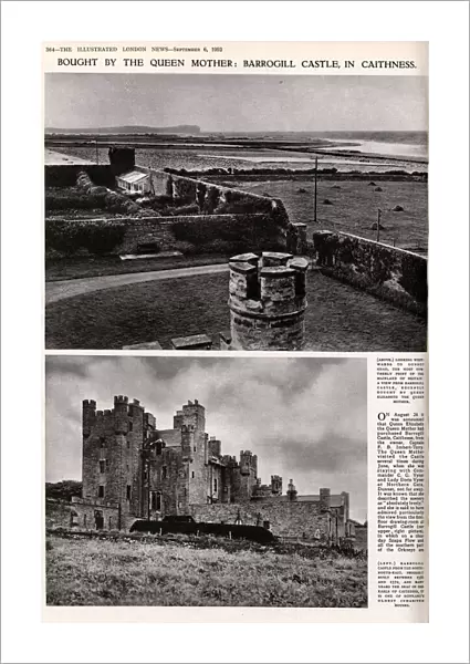 Barrogill Castle (the Castle of Mey), 1952