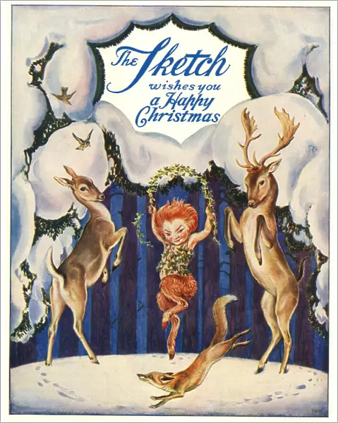 Cover design, The Sketch magazine, Christmas 1930