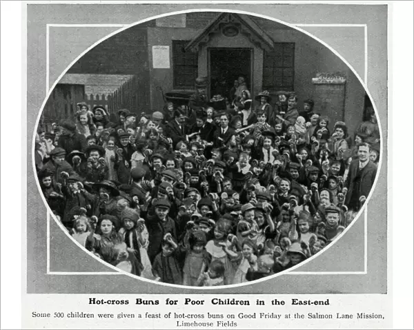 Hot-cross buns for poor children in the East-end of London