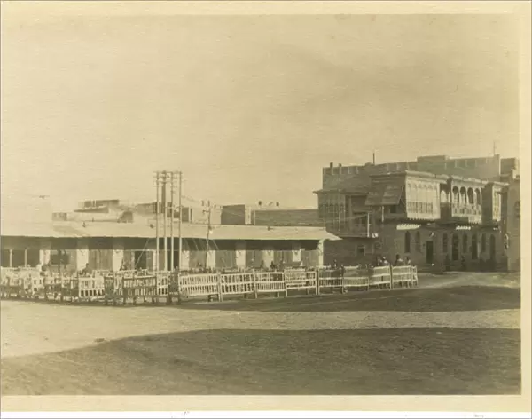 Ottoman Bank Square Coffee House, Basra, Iraq, WW1