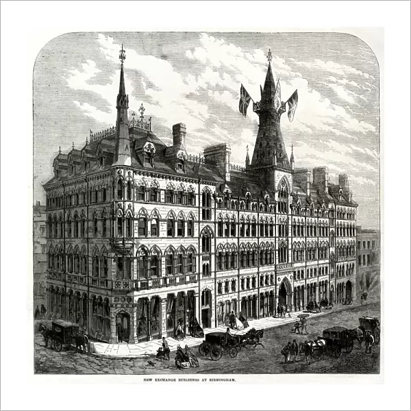 New Exchange Buildings at Birmingham 1865