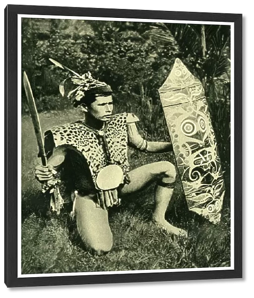 Kalimantan chief of Borneo, SE Asia