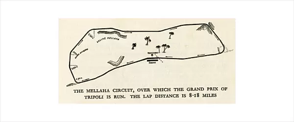 Mellaha racing circuit used in Tripoli Grand Prix
