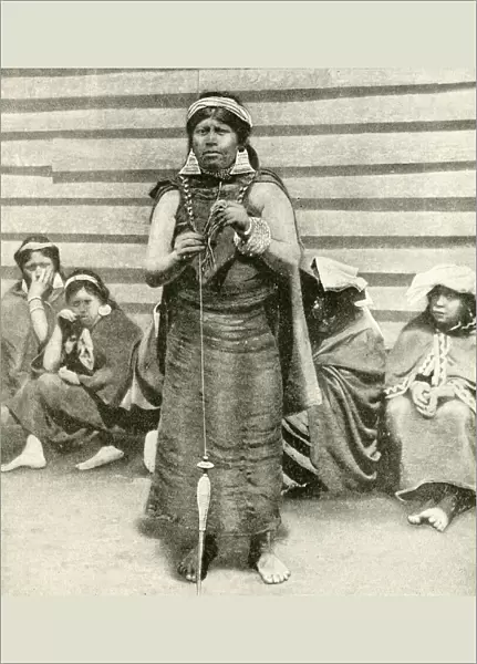Araucanian women, southern Chile, South America