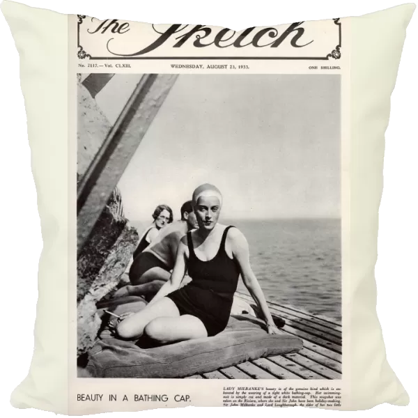 Front cover, Lady Milbanke, Beauty in a Bathing Cap