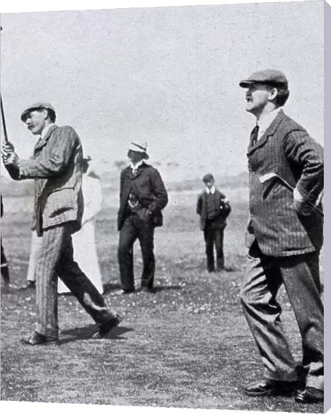 Golfer James Braid at Edinburgh