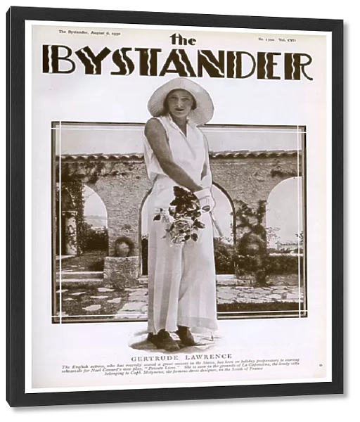 Gertrude Lawrence at La Caponcina on French Riviera