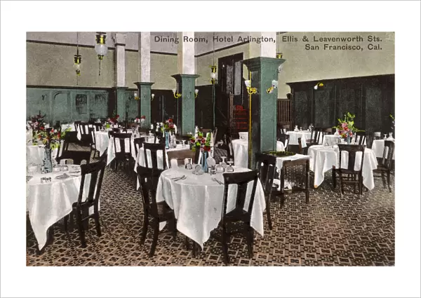 Dining Room, Hotel Arlington, San Francisco, California, USA