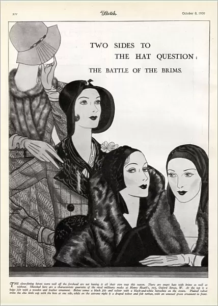 Advert for womens hats from Henry Heath, London
