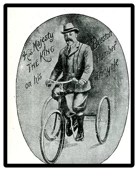 King Edward VII on his Beeston Humber Tricycle