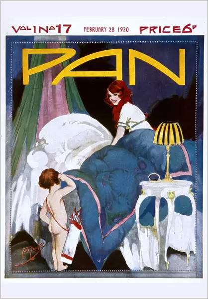 Cover design, Girl and Cupid by Herbert Pizer