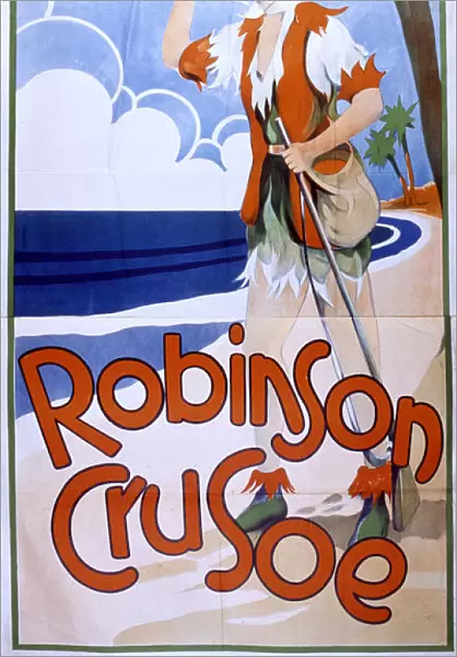 Pantomime poster, Robinson Crusoe