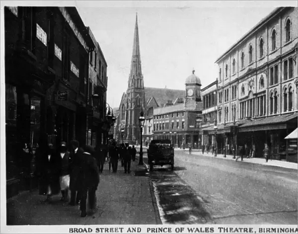 Broad Street and theatre, Birmingham, West Midlands