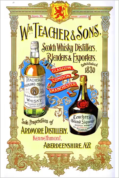 Advert, William Teacher & Sons, Whisky, Scotland