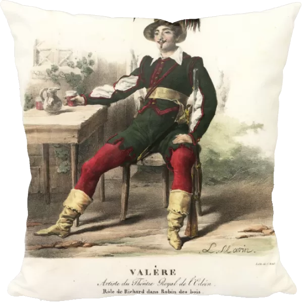 Valere as Richard in the Romantic opera Robin des Bois, 1824
