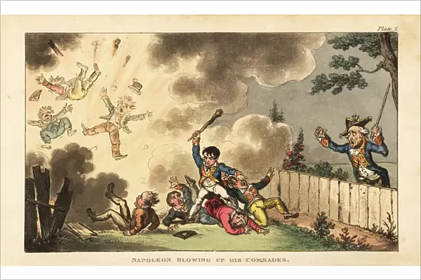 Napoleon blowing up his comrades
