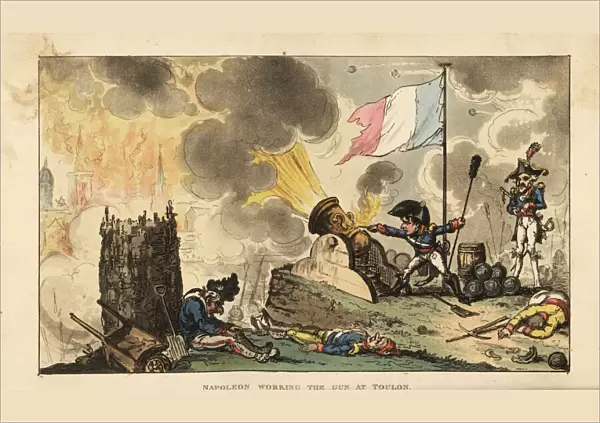 Napoleon working the gun at Toulon