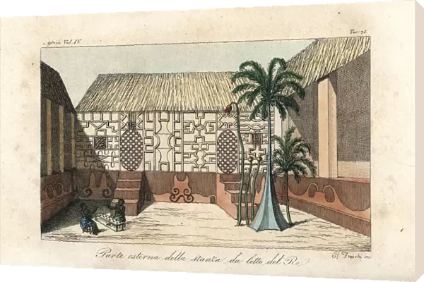 Exterior of the kings bedroom, Kumasi, Kingdom of Ashanti