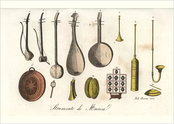 Chinese string and percussion instruments