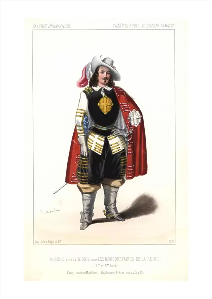French tenor Mocker as Biron in Les Mousquetaires