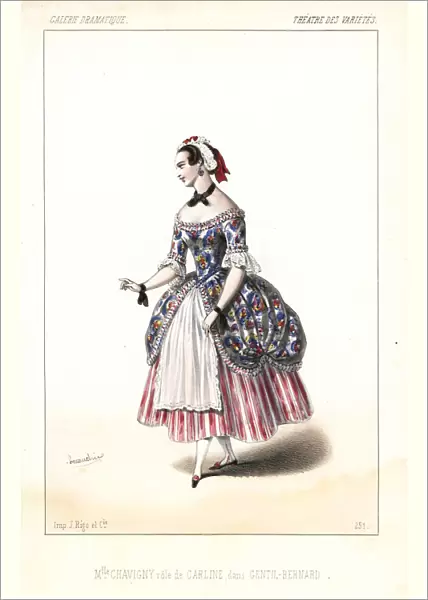 French actress Mlle Chavigny as Carline in