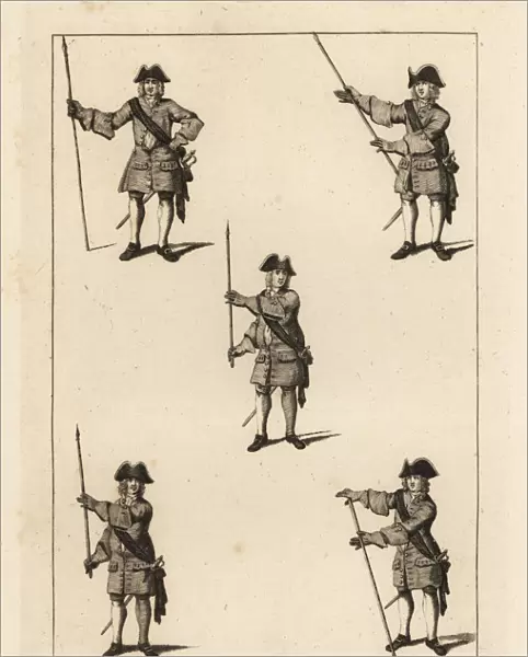 The standing salute exercises