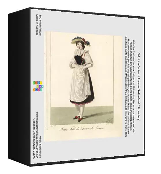 Girl of the Canton of Lucerne, Switzerland, 19th century