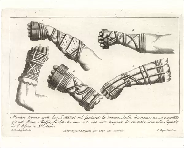 Ancient boxing gloves or caestus