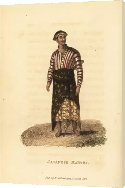 Javanese man of the upper classes, a mantri