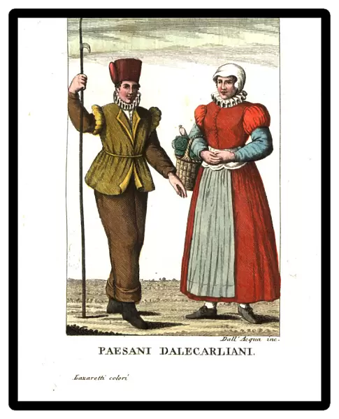 Peasants of Darlana or Dalecarlia county, Sweden