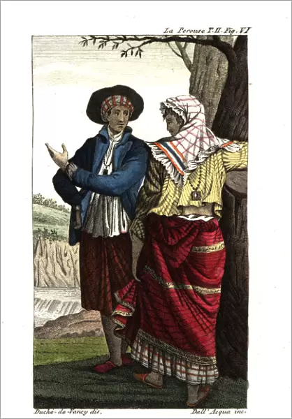 Costumes of the people of Manila, Philippines, circa 1800
