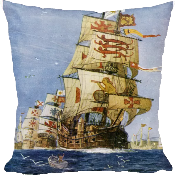 Spanish Armada setting sail for England