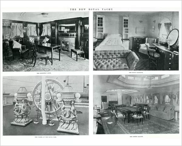 Interior of New Royal Yacht - HMY Victoria and Albert 1901
