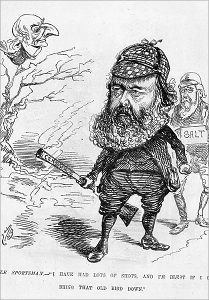 Cartoon, Lord Salisbury and William Gladstone