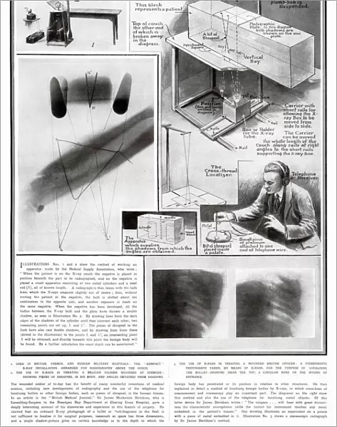 New Ideas for using X-Rays for Medical use WWI