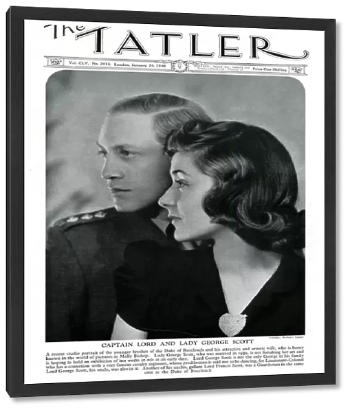 Tatler cover, Lord and Lady George Scott by Madame Yevonde