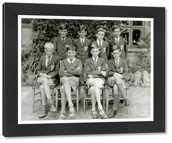 School photograph, boys class, Newton Abbot, Devon School photograph, boys class